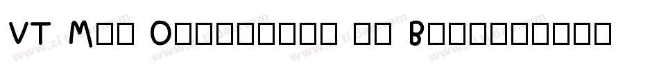 VT Mei Ornaments on Black字体转换